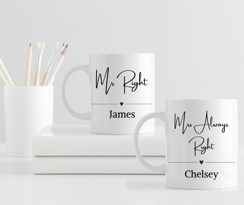Mr & Mrs Mug Set