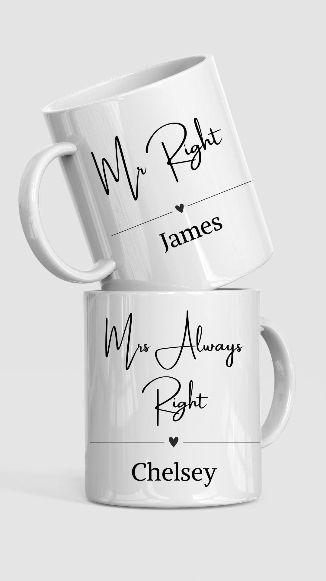Mr & Mrs Mug Set